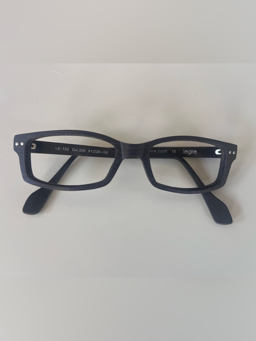 Legre LE-152 Wood Grain Eyeglass Frames 51-20-150 | Color 528 | Frames Only